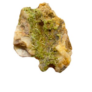 Rare Green Pyromorphite from Steinbach Schletzenbourg France on Matrix Crystal Mineral Specimen