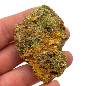 Rare Big Green Pyromorphite from Steinbach France  Crystal Mineral Specimen