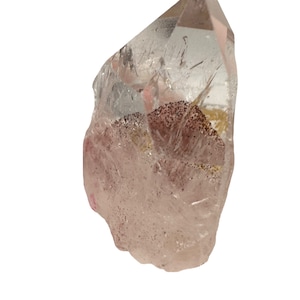 A Terminated Iron &  Red Phantom Quartz in Gemstone Mineral Specimen Crystal Gemstone