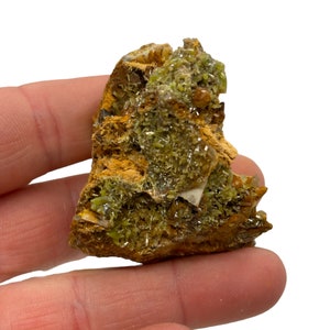 Rare Big Green Pyromorphite from Steinbach France  Crystal Mineral Specimen
