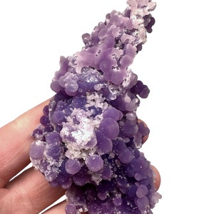 A++ Sparkly Irrodescent Purple Grape Achat Amethyst Chalcedon Mineral Specimen Edelstein Kristall botryoide Cluster
