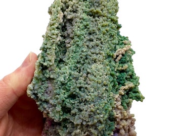 A Large 295 grams  Grape Agate Purple Chalcedony Mineral Specimen gem crystal botryoidal Cheap !