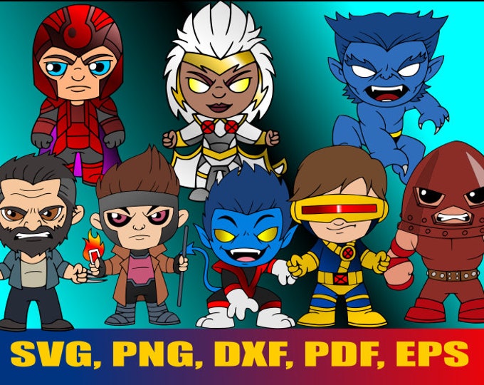 Bundle Xmen Svg, Clip Art Xmen Svg, Superhero Designs Svg, Stickers X