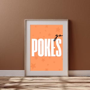 Go Pokes Wall Art 24x36 Oklahoma State University | Stillwater OK