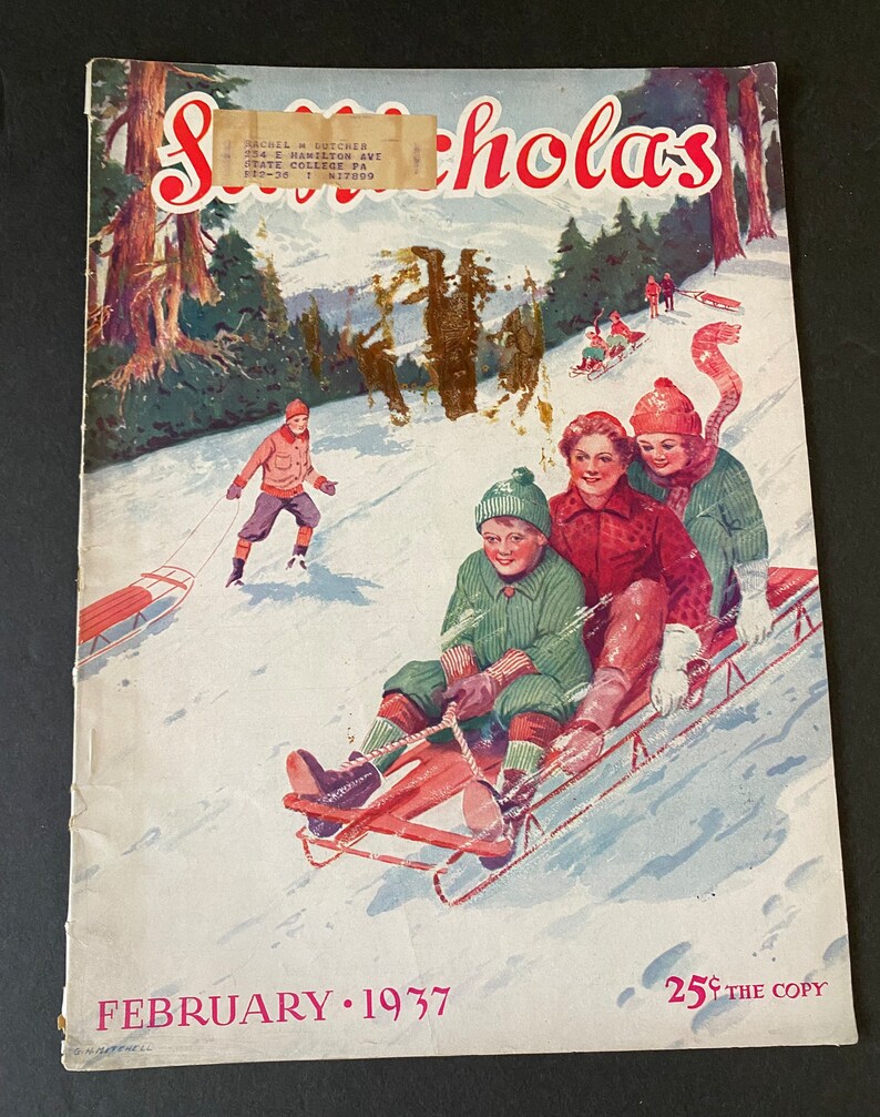 St. Nicholas Magazine March 1937 Issue Etsy