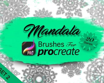 Procreate Brushes - Mandala Stamps - Mandala Set Two