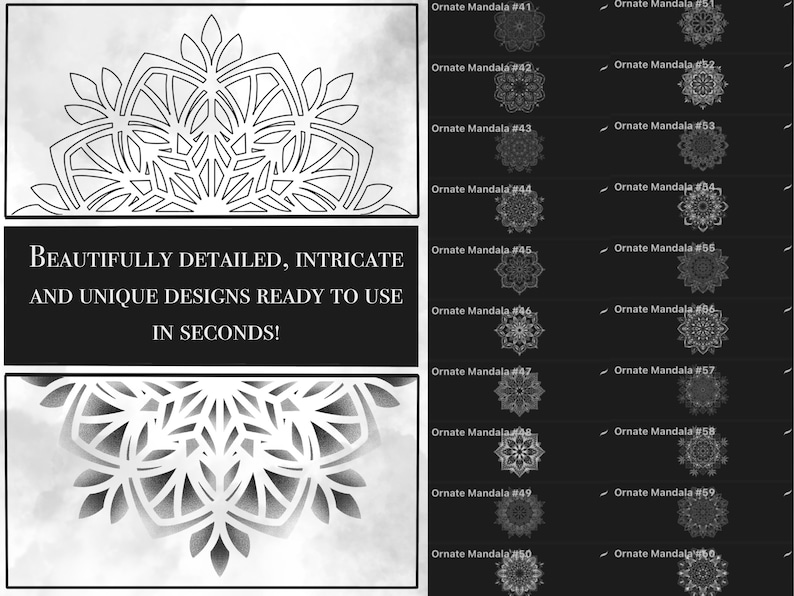 Mandala Dotwork Tattoos for Procreate Procreate Stamps - Etsy Australia