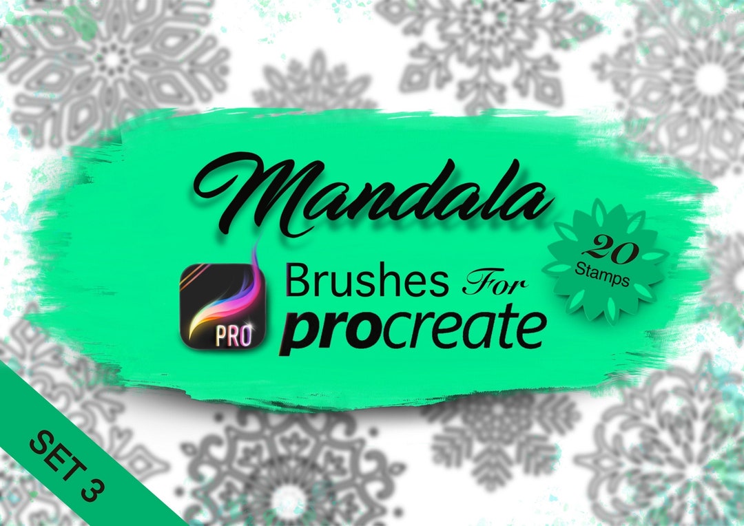 Procreate Brushes - Mandala Stamps - Mandala Set Three - Etsy