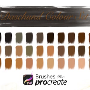 Daschund Colour Set - Procreate Colour Palettes