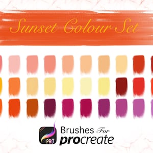 Sunset Colour Set - Procreate Colour Palettes