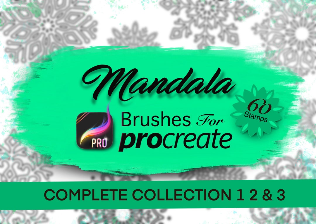 Mandala Stamps for Procreate - Mandala Procreate Brushes - 60 Mandalas ...