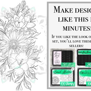 Birth Flower Designs - Procreate Birth Flower Brushes - 50+ Birth ...