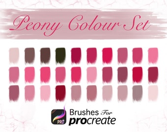 Peony Colour Set - Procreate Colour Palettes