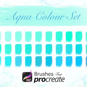 Aqua Colour Set - Procreate Colour Palettes