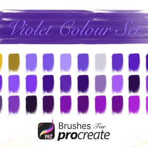 Flower Palette - Violet Colour Set - Procreate Colour Palettes