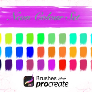 Neon Colour Set - Procreate Colour Palettes