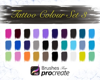 Tattoo Ink Colour Set 3 - Procreate Colour Palettes