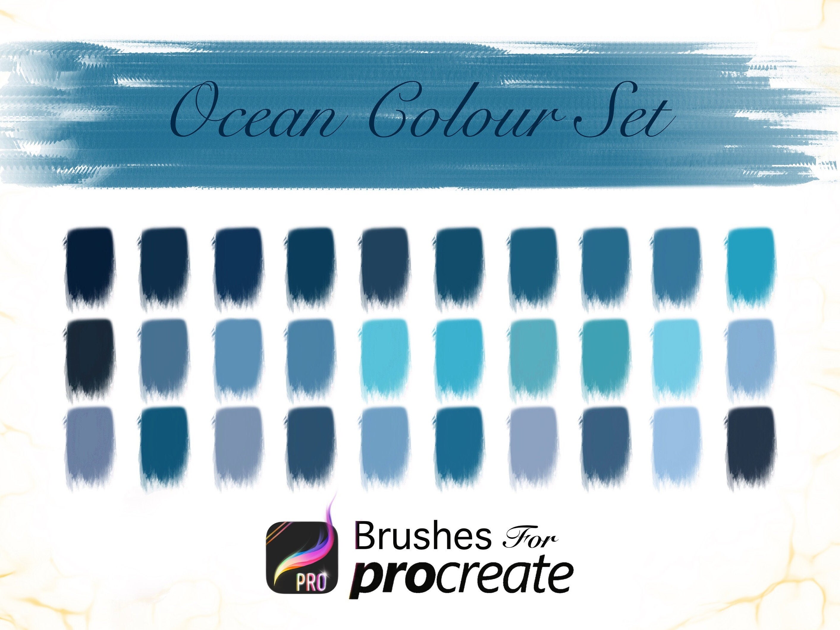 Ocean Colour Set - Procreate Colour Palettes
