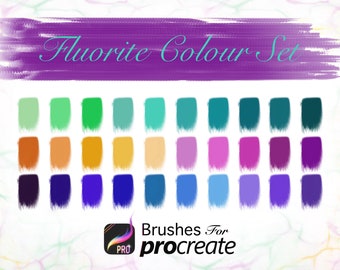 Fluorite Colour Set - Procreate Colour Palettes