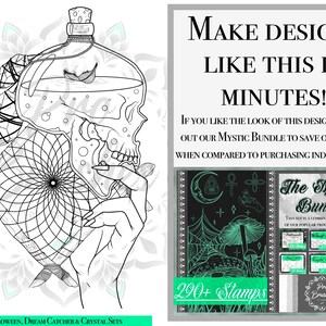 Witchcraft Tattoo Brushes for Procreate - 60+ Witchy Procreate Stamps ...