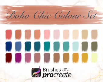 Boho Chic Colour Set - Procreate Colour Palettes