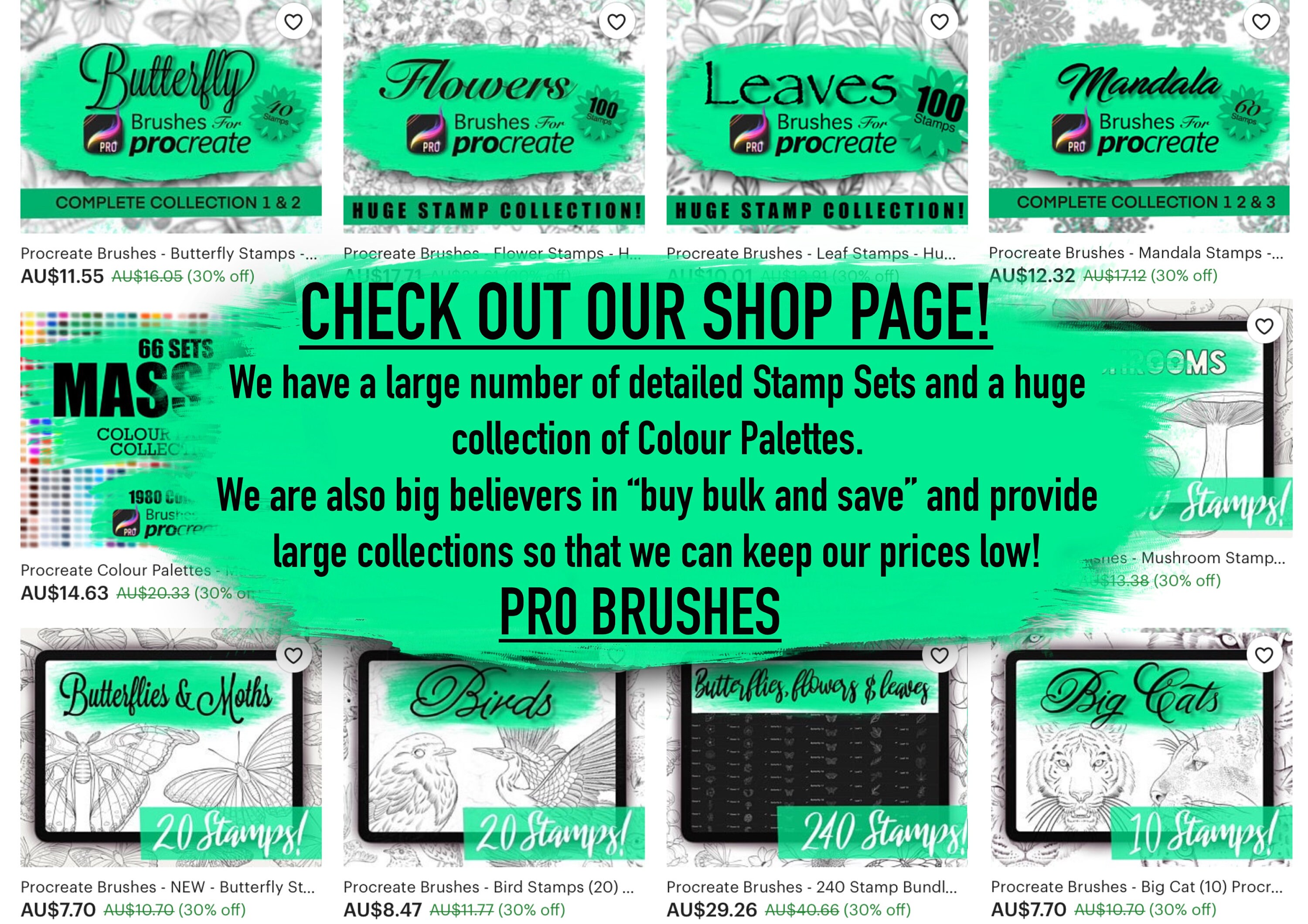 Procreate Brushes Tattoo Stamps Tattoo Quick Designs Set - Etsy