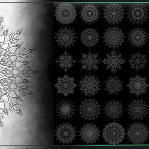 200 Dotwork Mandala Tattoo Stamps: Procreate Brush Set (PDF Guide) - Etsy