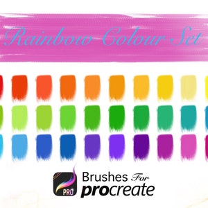 Rainbow Colour Set - Procreate Colour Palettes