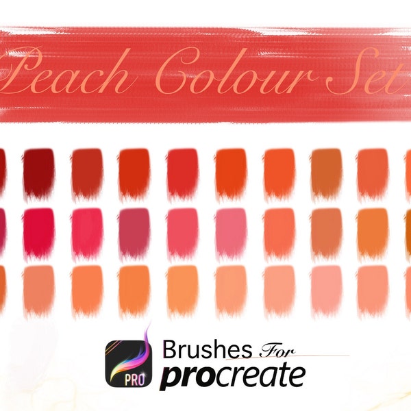 Peach Colour Set - Procreate Colour Palettes