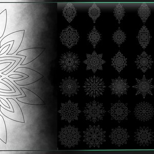 200 Dotwork Mandala Tattoo Stamps: Procreate Brush Set (PDF Guide) - Etsy