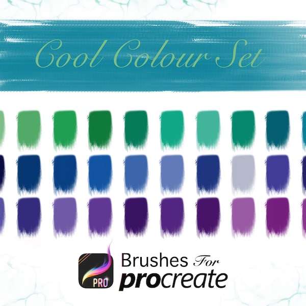 Cool Colour Set - Procreate Colour Palettes