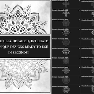 Mandala Dotwork Tattoos for Procreate - Procreate Stamps Ornate ...