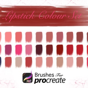 Lipstick Colour Set - Procreate Colour Palettes