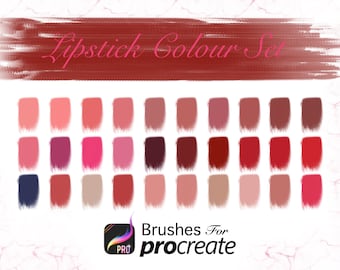 Lipstick Colour Set - Procreate Colour Palettes