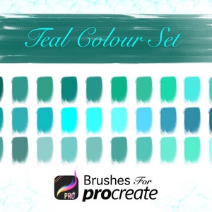 Set di colori verde acqua - Procrea tavolozze di colori