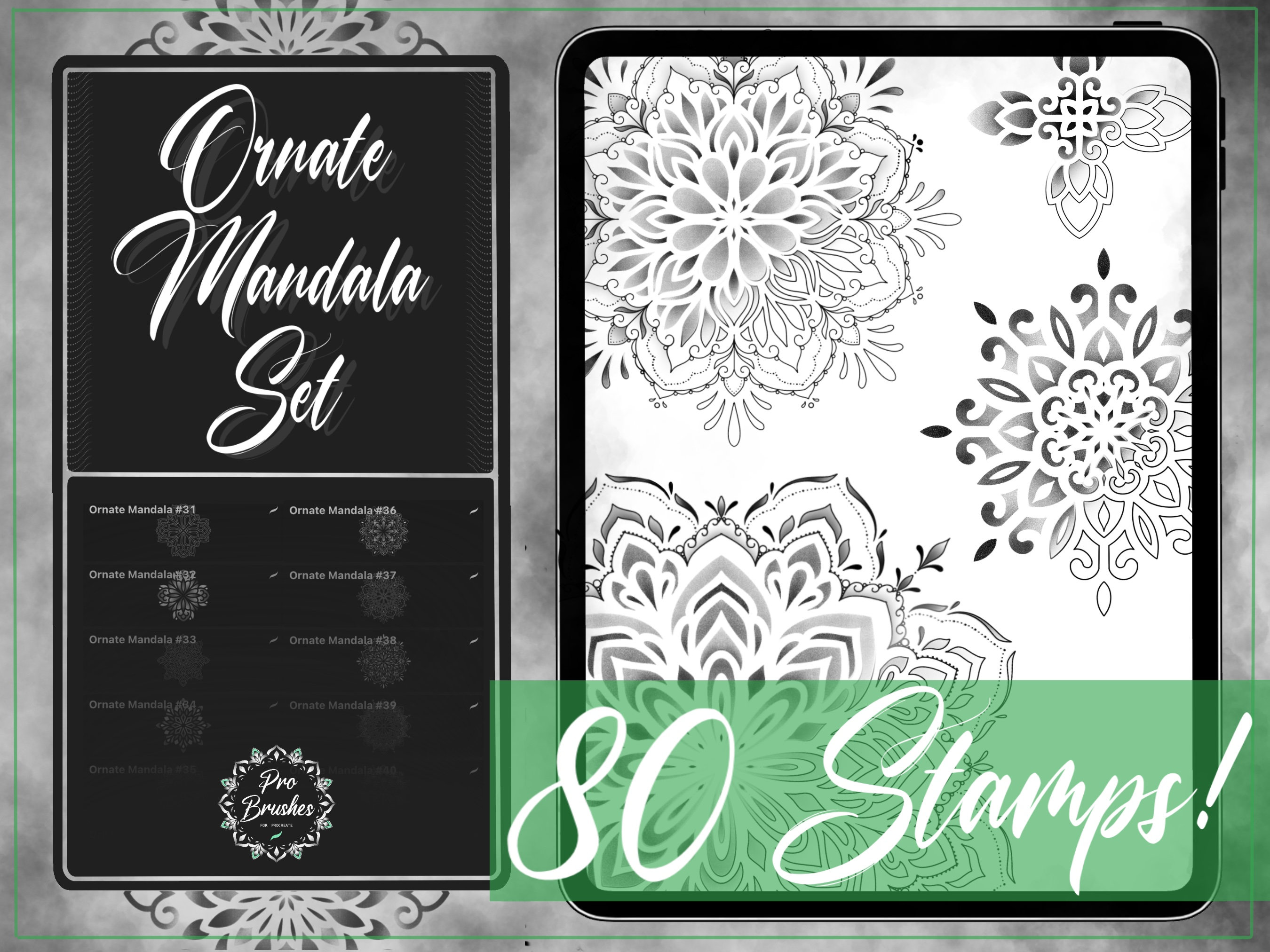 Mandala Dotwork Tattoos for Procreate Procreate Stamps - Etsy Canada