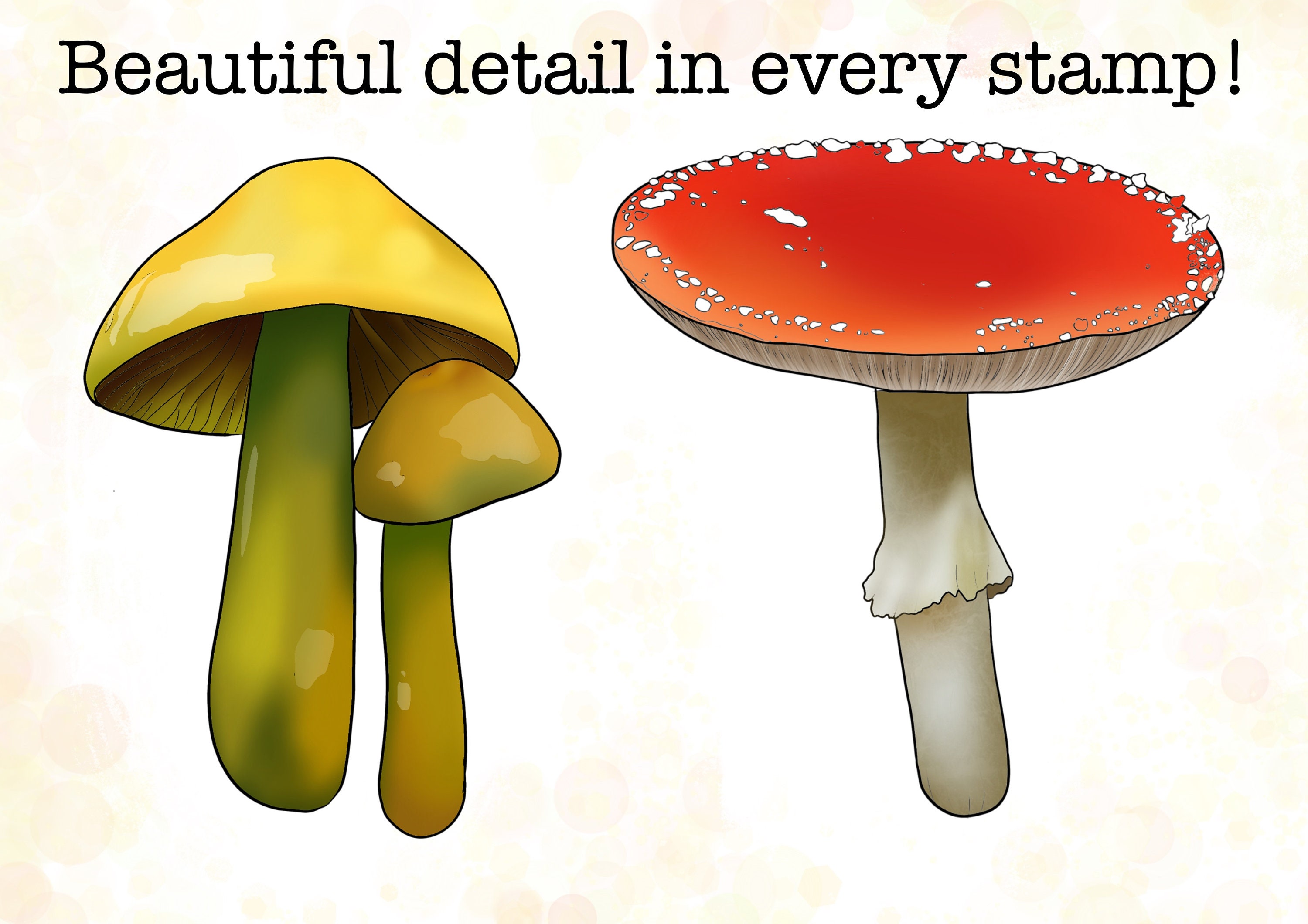 Mushroom Stamps for Procreate - 30 Set Procreate Stamp Collection ...