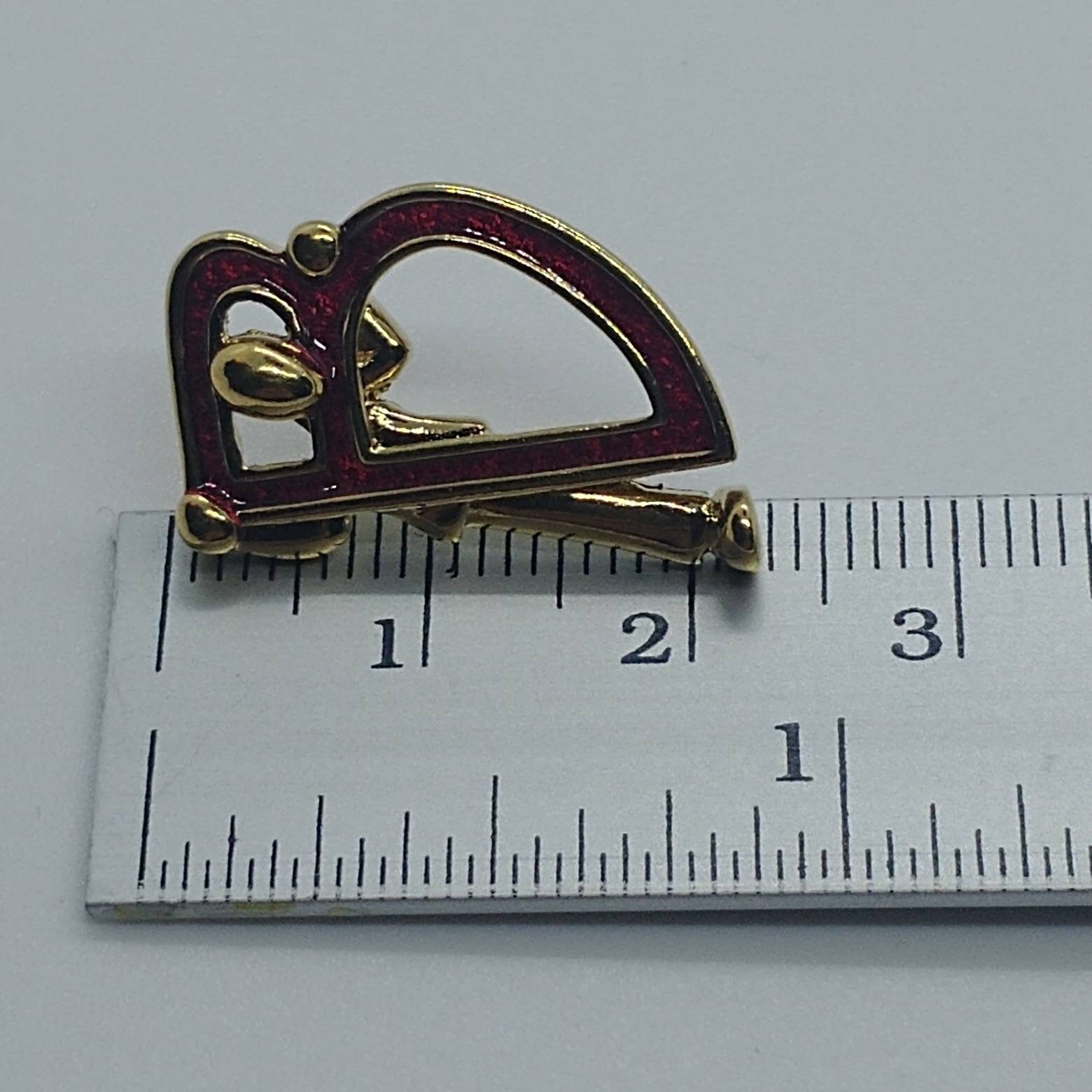* vintage brooch ୨୧ *✵ ヴィンテージ ブローチ (b) Vintage Brooch Pin Letter B,name,monogramm,gold Tone From