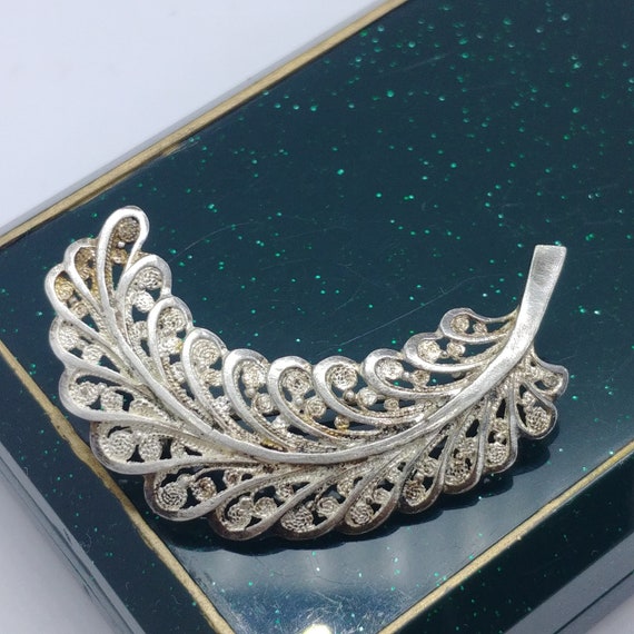 Ancienne magnifique Broche en argent et Fix Sainte Thérèse bijou