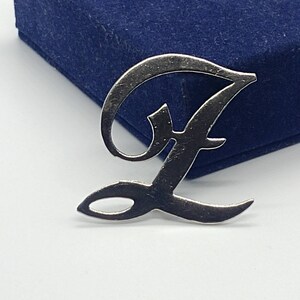 Broche/pin vintage letra Z tono plata