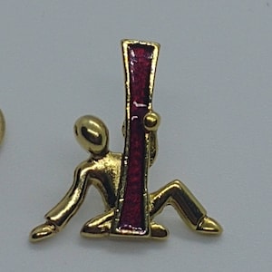Vintage broche pin letra I de Avon