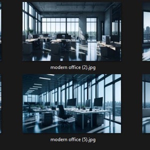 6x zoom Virtual Backgrounds Modern Office theme pack for and other video confrencing platforms or other projects digital jpg 3392x2032 96
