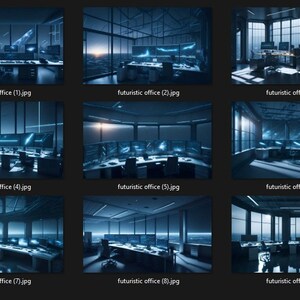 9x zoom Virtual Backgrounds futuristic Office theme pack for zoom video confrencing platforms or other projects digital jpg 3392x2032 96