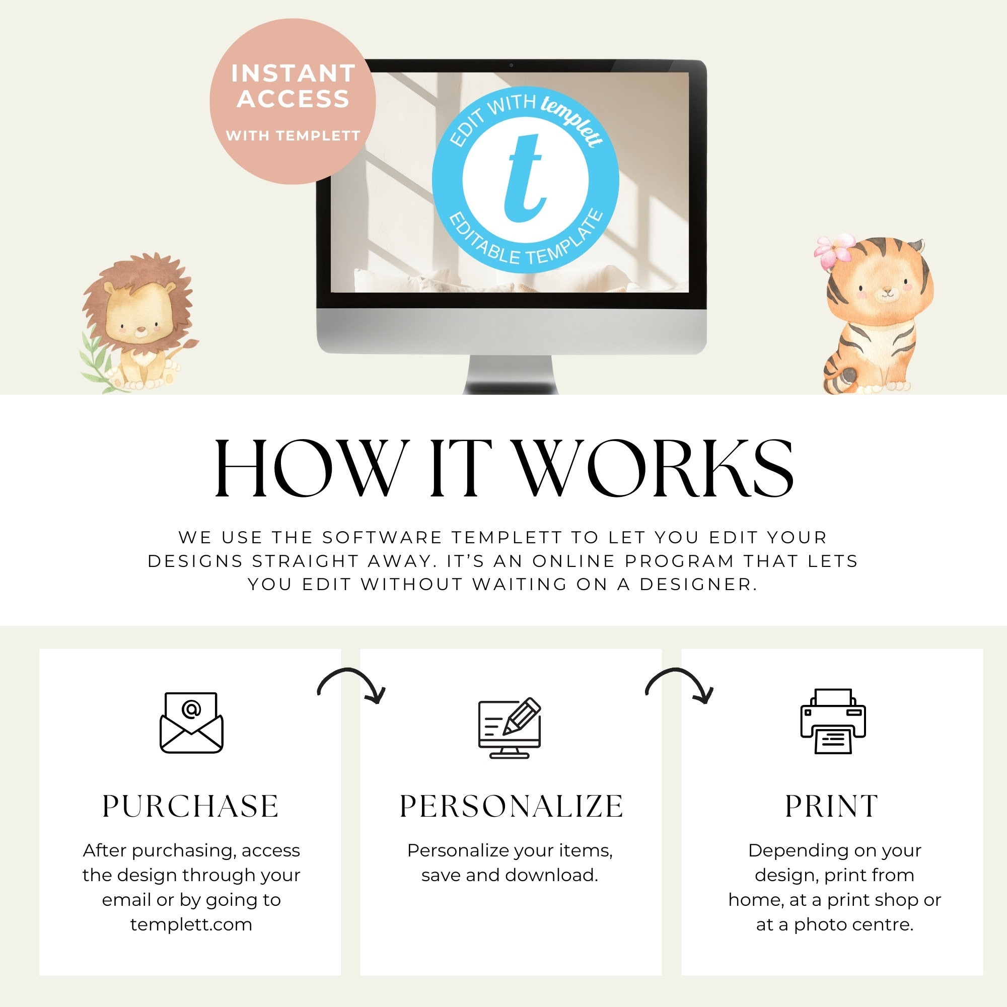 Safari Diaper Invitation Diaper Raffle Books for Baby New Born Baby ...