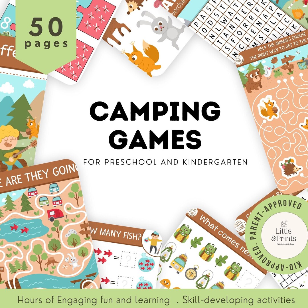 Camping Games for Kids Camping Games for Preschooler Spot the ...