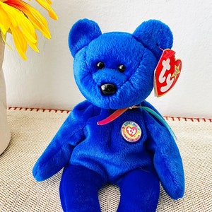 Vintage Clubby the Bear Beanie Baby BBOC Exclusive Mint Condition Swing and Tush Tags