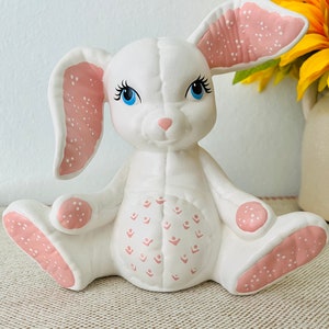 Vintage Cute Bunny Rabbit Easter Bunny Figurine Spring Home Decor Nursery Baby Gift