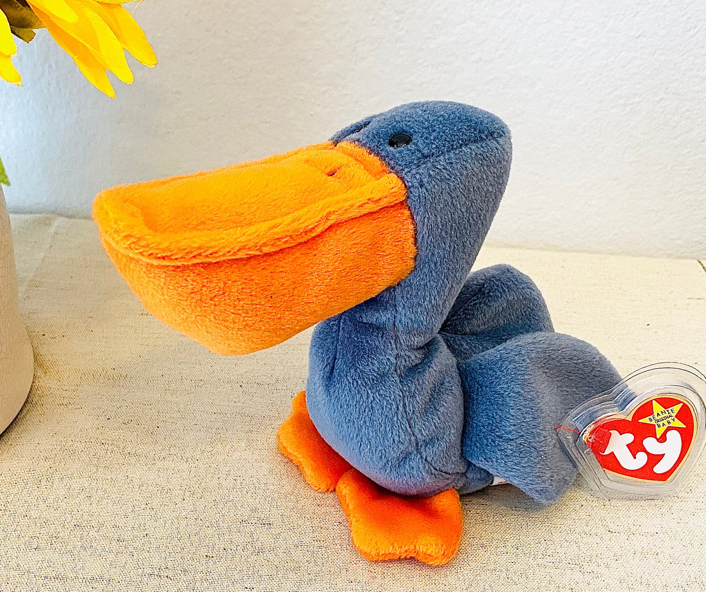 Vintage Beanie Baby Scoop the Pelican Style 4107 RARE Mint Etsy