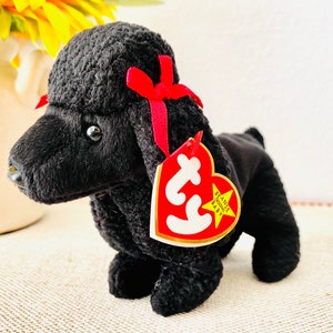 Vintage GiGi the Poodle Beanie Baby Vintage MINT Condition Swing and Tush Tags