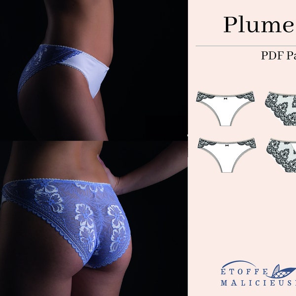 PDF Sewing Pattern, English, Plume panty